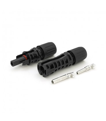 Коннектор MC4 Risin, 1000V, 30A, медный под зажим,U-образный, под сечение 2.5-6мм², 0.5мом, огнестойкость UL94-VO, IP67, Q500 ,B