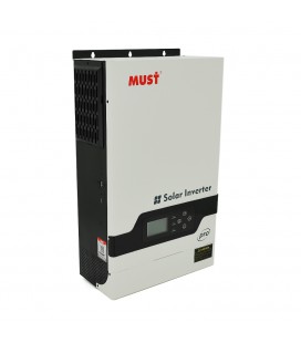 Гiбрiдне ДБЖ  MUST PV18-5248PRO, 5200W, 48V, ток заряда 1-60A, 160-275V, MPPT (80А, 450 Vdc), 490х300х150