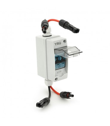 Вимикач навантаження постійного струму для сонячних систем HT-2D2, 2P, 32A, 550V, MC4, підключення верх-низ