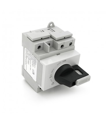 Поворотний вимикач зовнішнього монтажу HGN4-L1-25, DC1000V, 25A, 2P, IP66, Grey