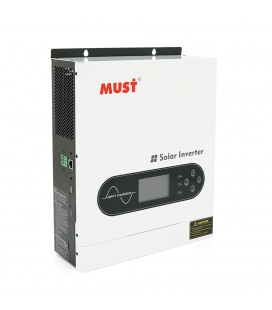 Гібридний інвертор MUST PV1800-1612 ECO, 2000VA/1600W, 12V, струм заряду 16-80А, MPPT 80А, 290*367*111мм, 6,4 кг