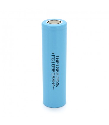 Акумулятор 18650 Li-Ion LG LGDBM361865 (LG M36), 3450mAh, 10A, 4.2/3.63/2.5V, Cyan, 2 шт в упаковці, ціна за 1 шт