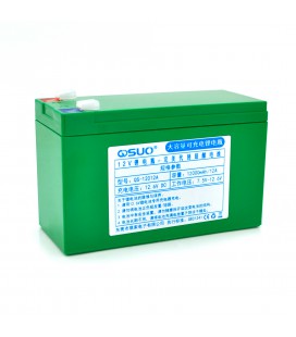 Акумуляторна батарея літієва QiSuo 12V 12A з елементами Li-ion 18650 (150X64,5X97,7)