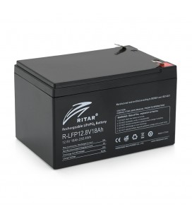 Акумуляторна батарея Ritar LiFePO4 12,8V 18Ah 230.4WH BMS9A@4SS ( 150 x 98 x 95 (100) ) Q6