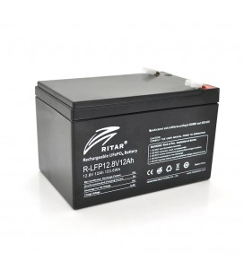 Акумуляторна батарея Ritar LiFePO4 12,8V 12Ah 153,6Wh BMS6A@4S ( 150 x 98 x 95 (100) ) Q6