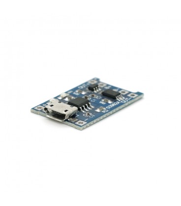 Контроллер заряда для литиевой батареи 18650, 1А, разъем micro-USB