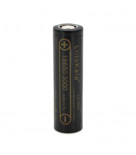 Акумулятор 18650 Li-Ion LiitoKala Lii-30A, 3000mah (2850-3250mah), 30A, 3.7V (2.75-4.2V), Black, PVC BOX Q2,  цiна за 1 шт