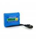 Акумуляторна батарея літієва QiSuo 12V 3A з елементами Li-ion 18650, DC5.5x2.1, (56x20x70mm)