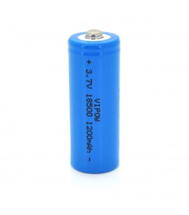 Акумулятор 18500 Li-Ion Vipow ICR18500 TipTop, 1200mAh, 3.7V, Blue