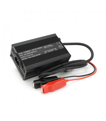 Зарядний пристрій для акумуляторів LiFePo4 36V(43.8V),12S,6A,крокодили,135x90x50mm