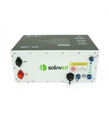 Аккумуляторная батарея SOLINVED LiFePO4 12,8V 100Ah, 360x140x250mm, Black, 12.5kg