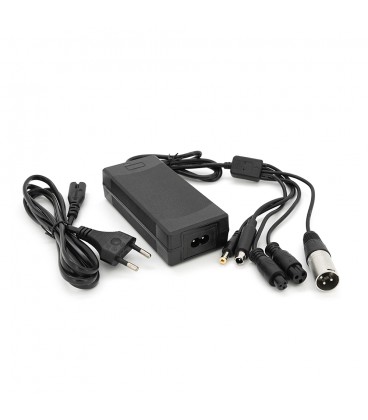 Універсальний зарядний пристрій для акумуляторів Li-ion 36V(42V),10S,2A., штекер 5,5*2,5мм/3PXLR(18mm)/3pGX12/3PGX16/Xiaomi8MM, 