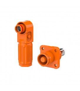 Комплект роз'ємів для АКБ (тато+мама), SRDB-200С, 200А, 1500V, IP67, Orange