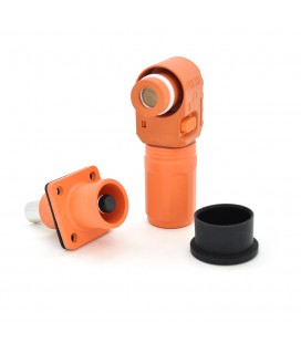 Силовий роз'єм живлення YT 120А, комплект 2шт, ціна за комплект, Orange