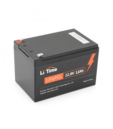 Акумуляторна батарея Li-TIME LiFePO4 12.8V 12Ач 154Wh,(12/12A) F2, 151*98*95mm