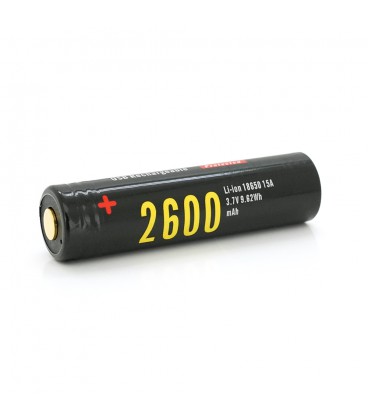 Акумулятор Li-Ion Soshine 18650 18650USB-3.7-2600, microUSB, 2600mAh, 2.5A, 4.2/3.6/2.75V, Black