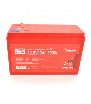 Літій-залізо-фосфатний акумулятор Merlion LiFePO4 12.8V 10AH (4S3P/BMS-10A), (151x99x99) for UPS, до 5000 циклів, Q12