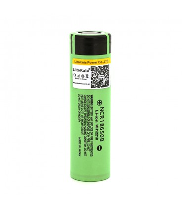 Акумулятор 18650 Li-Ion LiitoKala Lii-34B, 3400mAh (3200-3400mAh), 3.7V (2.75-4.2V), Green, PVC BOX
