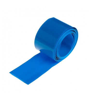 Термоплівка PVC для складання акб LiFePO4, синя, ширина 50мм, (1 метр - 0,014Кг), ціна за метр