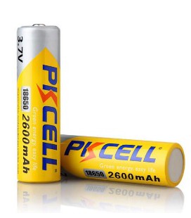 Акумулятор 18650 PKCELL 3.7V 18650 2600mAh Li-ion rechargeable batery 1 шт в блістері, ціна за блістер, Q20