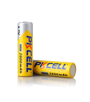 Акумулятор 18650 PKCELL 3.7V 18650 2600mAh Li-ion rechargeable batery 1 шт в блістері, ціна за блістер, Q20