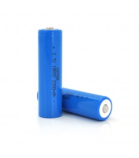 Акумулятор 18650 Li-Ion Vipow ICR18650 TipTop, 2200mAh, 3.7V, Blue Q50/500