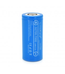Акумулятор 32700 LiFePO4 LiitoKala Lii-70A, 7000mAh (6500-7000mAh, 30A, 3.2V (2.5-3.65V), Blue, PVC
