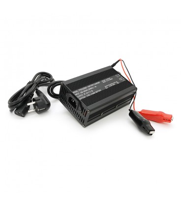 Зарядний пристрій для акумуляторів LiFePo4 72V(87,6V),24S,3,5A,+ крокодили,135x90x50mm, 0,6 кг