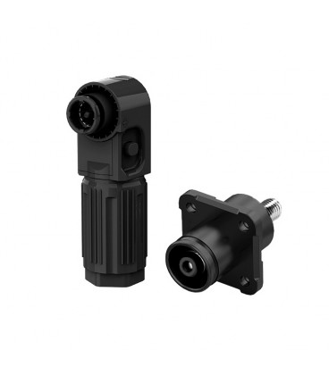 Комплект роз'ємів для АКБ (тато+мама), SRDB-350С, 350А, 1500V, IP67, Black