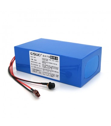 Аккумуляторная батарея литиевая QiSuo 36V 18A с элементами Li-ion 18650, DC: 5.5x2.1мама + разъем T-2HQмама
