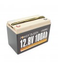 Акумуляторна батарея LiFePO4 Power Queen 12.8V 100Ah, 1280Wh, BMS 100A, 330*170*220мм