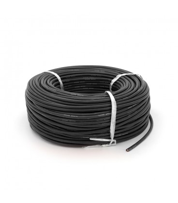 Кабель силіконовий луджений AWG 8 (чорний) 100м