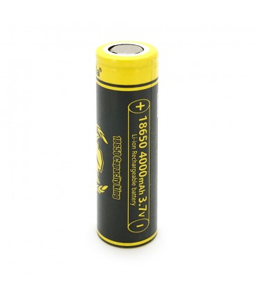 Акумулятор 18650 Li-Ion LiitoKala King-4000, 4000mAh (3800-4000mAh), 3.7V (2.75-4.2V), Black/Yellow