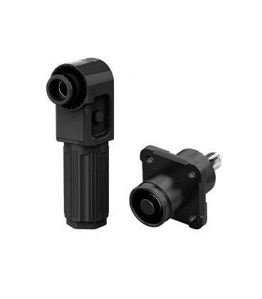 Комплект роз'ємів для АКБ (тато+мама), SRDB-120С, 120А, 1500V, IP67, Black