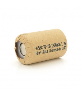Акумуляторна батарея для шуруповерта Ni-Cd 4/5SC1300mAh 1.2V, 10C,23x32 mm