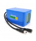 Акумуляторна батарея літієва QiSuo 24V 12A з елементами Li-ion 18650, DC5.5x2.1, (110x76x67mm)