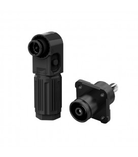 Комплект роз'ємів для АКБ (тато+мама), SRDB-300С, 300А, 1500V, IP67, Black