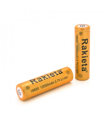 Акумулятор Li-ion POWERMASTER RAKİETA 18650, 12000 мАг, 2 шт у блістері, ціна за блістер
