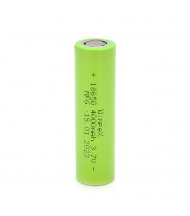 Акумулятор WMP-4000 18650 Li-Ion Flat Top, 2000mAh, 3.7V, Green