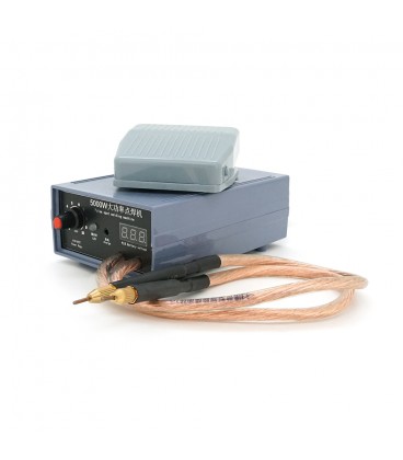 Аппарат точечной сварки SODW. Мощность 500Вт. Сварка никеля 0.1-0.15 мм. АКБ 4000 мА·ч. Регулировка тока. 150x95x60 мм. 0,790 кг