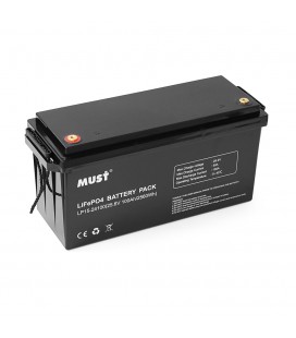 Акумуляторна батарея Must LiFePO4 LP15-24100 25.6V 100Ah, 2,56kWh, BMS50A@4S, 6000 cycles, 522x240x218, 23kg