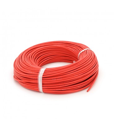 Кабель силіконовий луджений AWG 12 (червоний) 100м