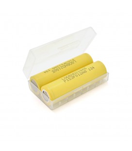 Акумулятор 18650 Li-Ion LG LGDBHE21865, 1600mAh, 20A, 4.2 / 3.6 / 2.5V,  Yellow, PVC BOX, 2 шт. в упаковці, ціна за 1 шт