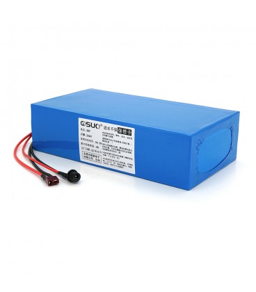 Аккумуляторная батарея литиевая QiSuo 48V 20A с элементами Li-ion 18650, DC: 5.5x2.1мама + разъем T-2HQмама