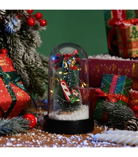 Ялинка в колбі з Led підсвічуванням, 21х11см, живлення від 3*ААA