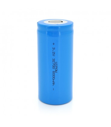 Літій-залізо-фосфатний акумулятор 32700 Lifepo4 Vipow IFR32700 FlatTop, 6000mAh, 3.2V, Blue Q50/500