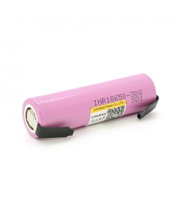 Аккумулятор 18650 Li-Ion LiitoKala Lii-30Q-N, 3000mah （2900-3100mah）, 27A, 3.7V (2.5-4.25V), Pink, PVC