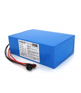 Акумуляторна батарея літієва QiSuo 36V 20A з елементами Li-ion 18650, DC: 5.5x2.1мама + роз'єм T-2HQмама
