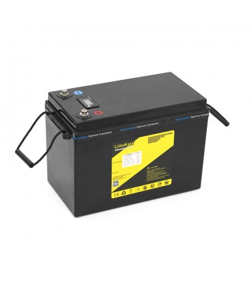 Акумуляторна батарея LiitoKala LiFePO4 12,8V 200Ah BMS(20(100)/200A) з LCD дисплеєм (355 * 180 * 245mm), 16kg