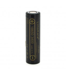 Акумулятор 18650 Li-Ion LiitoKala Lii-34A, 3400mAh (3250-3350mAh), 3.7V (2.75-4.2V), Black, , 2 шт в упаковці, ціна за 1 шт